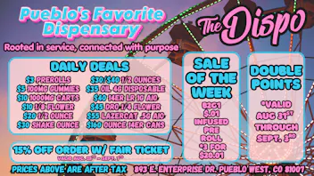 The Dispo $3 JOINT | $5 EDIBLE | $10 CART | $20 HI-FUEL 1/8