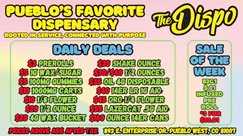 The Dispo $3 JOINT | $5 1G WAX | $10 CART | $20 HI-FUEL 1/8