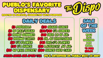 The Dispo $3 JOINT | $5 1G WAX | $10 CART | $20 HI-FUEL 1/8