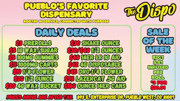 The Dispo $3 JOINT | $5 1G WAX | $11 CART | $20 HI-FUEL 1/8