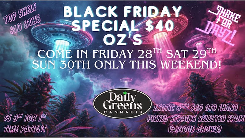 Daily Greens Black Friday $40 OZ Special