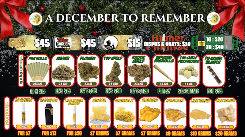 Round House Reserve A DECEMBER TO REMEMBER