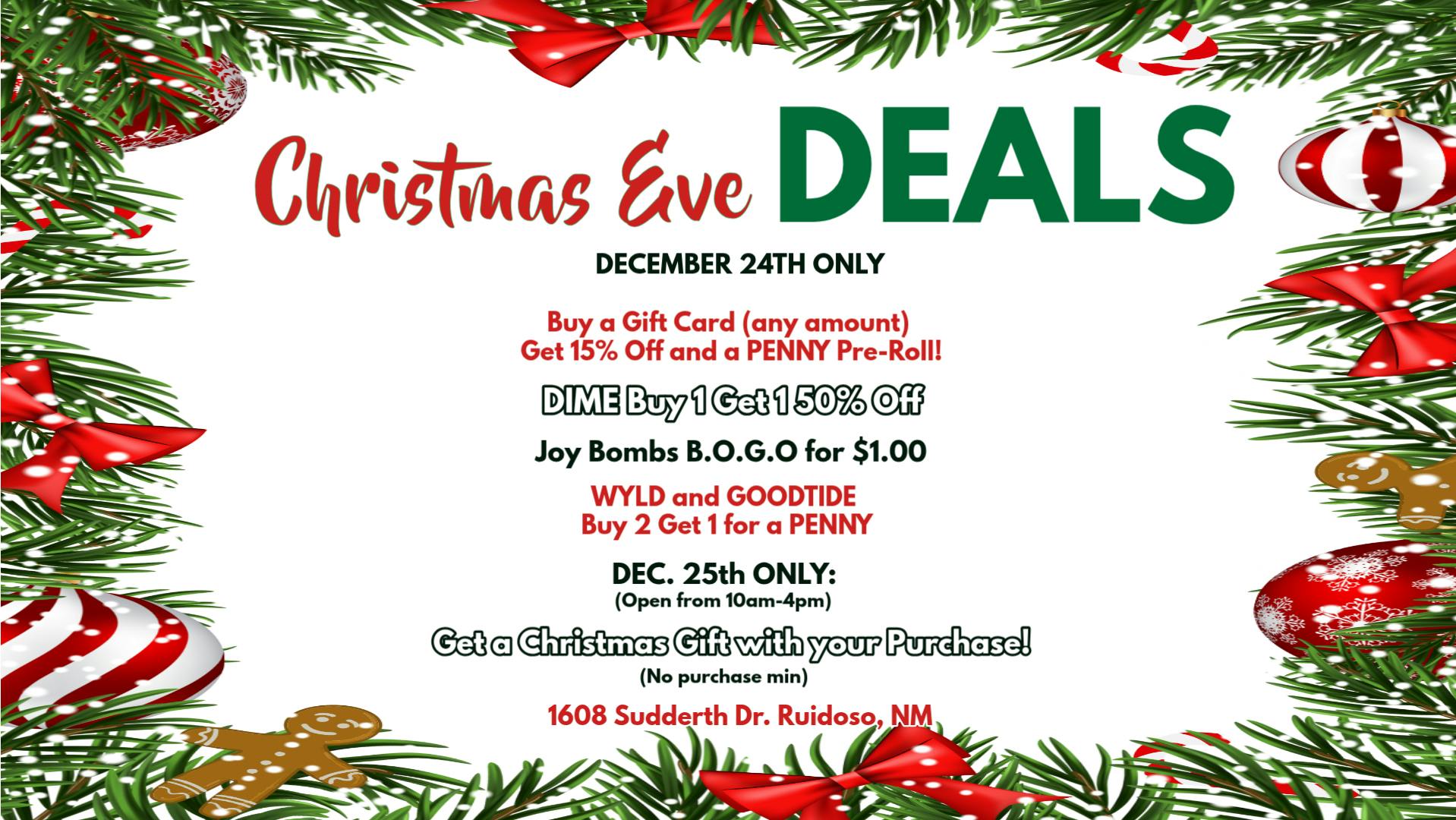 ST CANAPA - Ruidoso CHRISTMAS EVE DEALS🎄
