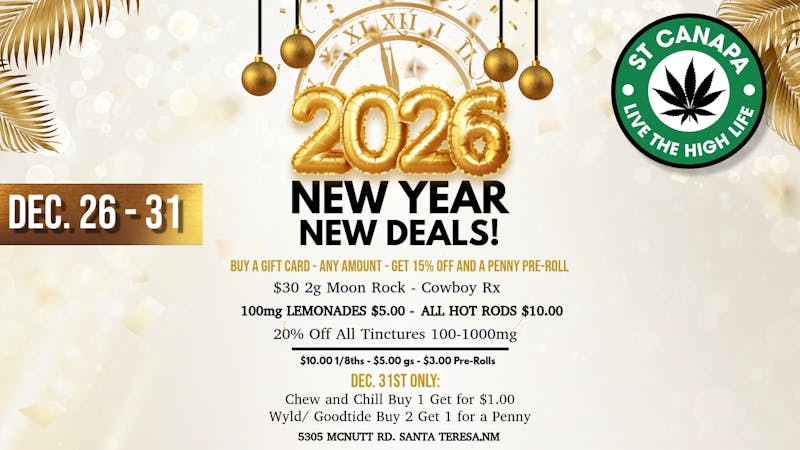 ST CANAPA - Santa Teresa NEW YEAR NEW DEALS