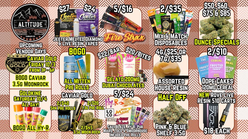 Altitude Cannabis Co 🍂Summer's Ending, Our Deals Aren't! @ Altitude🌱