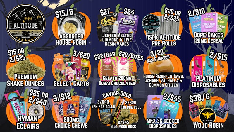 Altitude Cannabis Co 🎃🦇Spooky Season is Here!🦇🎃 @ Altitude