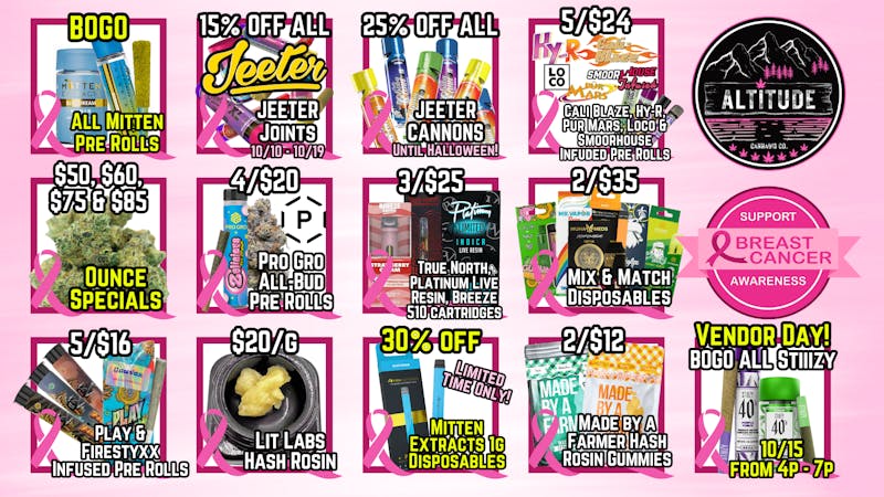 Altitude Cannabis Co 🤗🍃15% OFF ALL JEETER JOINTS @ Altitude🍃🤗