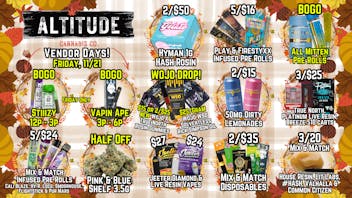 Altitude Cannabis Co 🍁🍂Fall into Savings @ Altitude🍂🍁