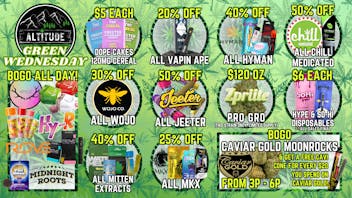 Altitude Cannabis Co 💚🤑Altitude Green Wednesday Savings!🤑💚