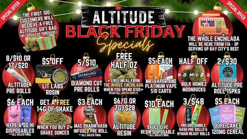 Altitude Cannabis Co 🤑Altitude Black Friday Savings🏃‍♂️💨