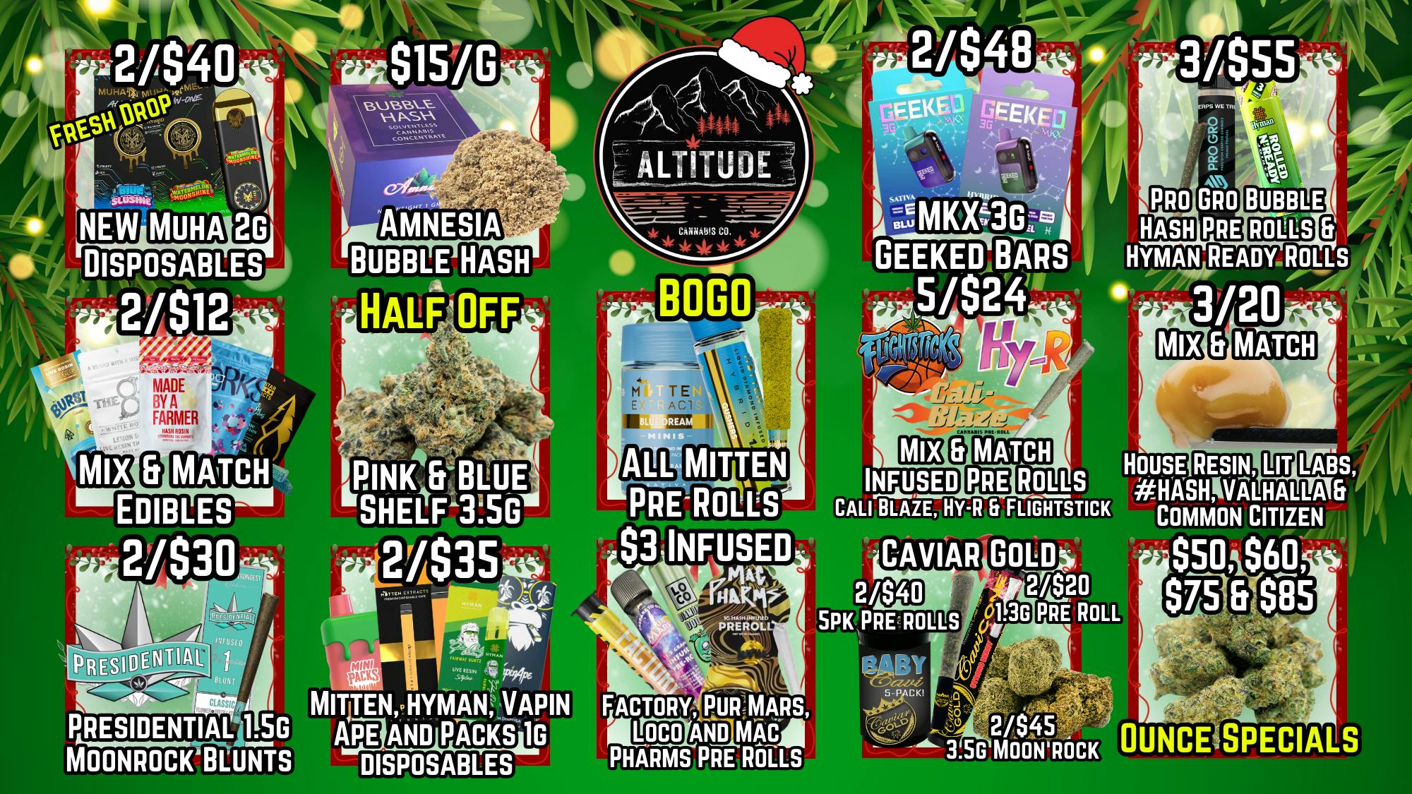 Altitude Cannabis Co 🎄🍃Feeling 'Mary'😏😮‍💨 @ Altitude