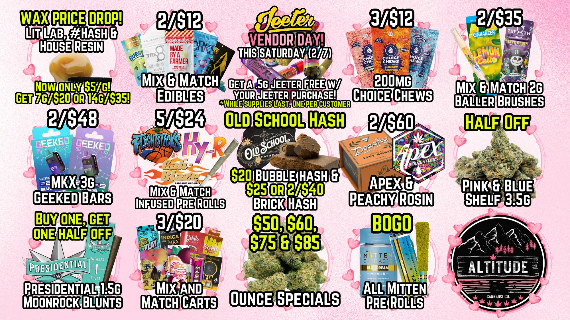 Altitude Cannabis Co 🍃Get a FREE .5g Jeeter THIS SATURDAY🤩 @ Altitude