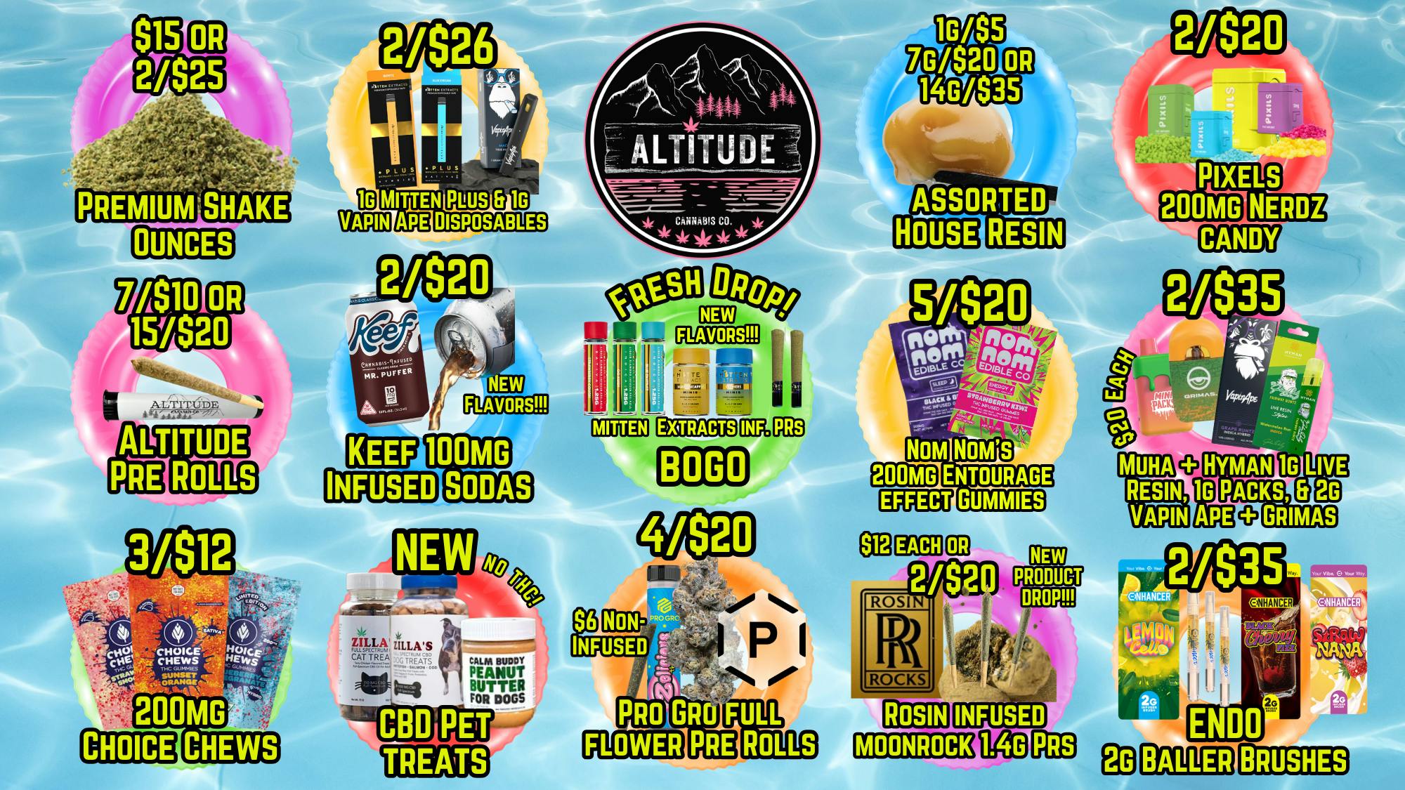 Altitude Cannabis Co NEW COOKIES INF. PRS, VAPES, & FLOWER !!!!
