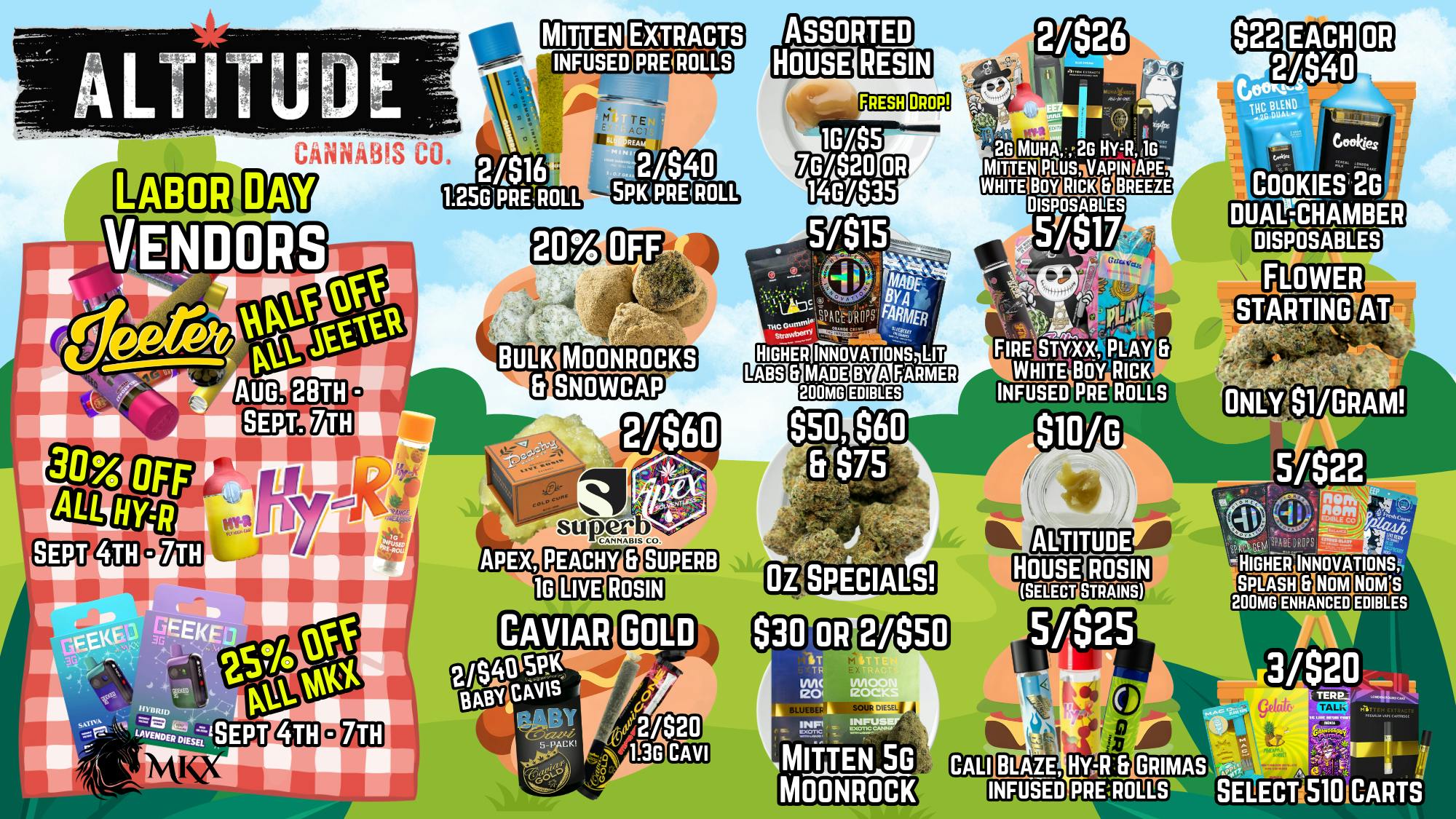 Altitude Cannabis Co 🏞️Labor Day Vendors🤭 @ Altitude