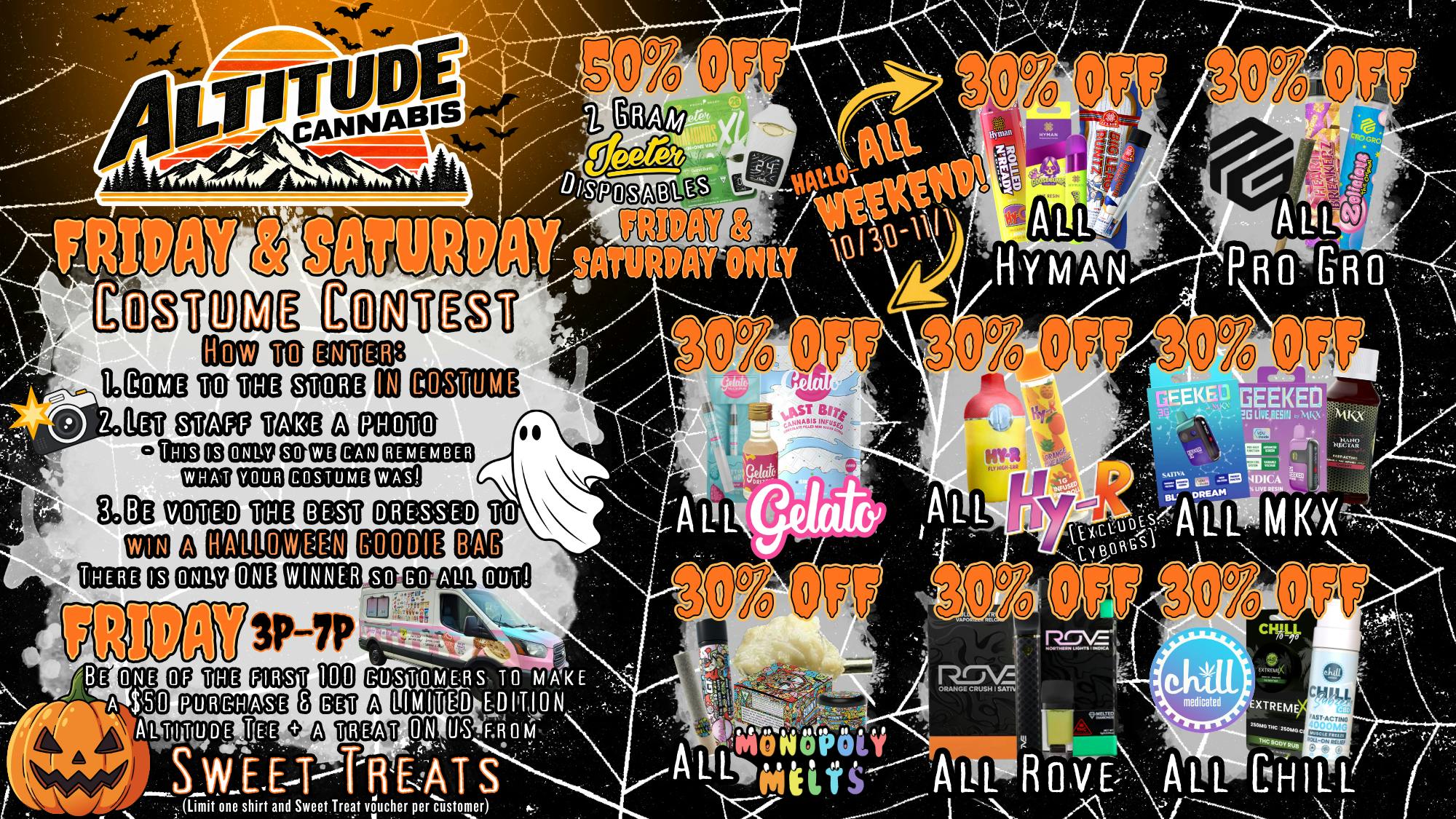 Altitude Cannabis Co Altitude's 🎃Hallo-Weekend Smoketacular👻