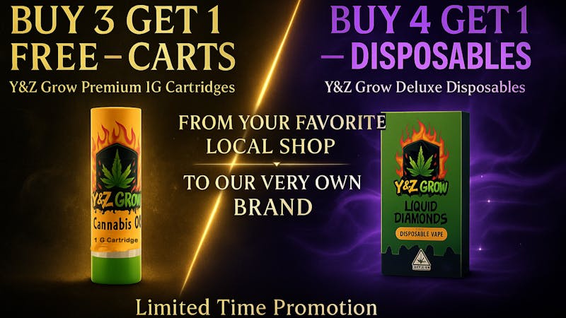 Y&Z Grow - Delivery Y&Z Carts: B3G1 / Liquid Diamond Dispo B4G1 Free