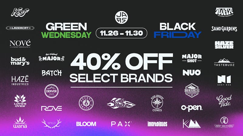 JARS Cannabis - Aurora Southlands 40% Off Select Brands