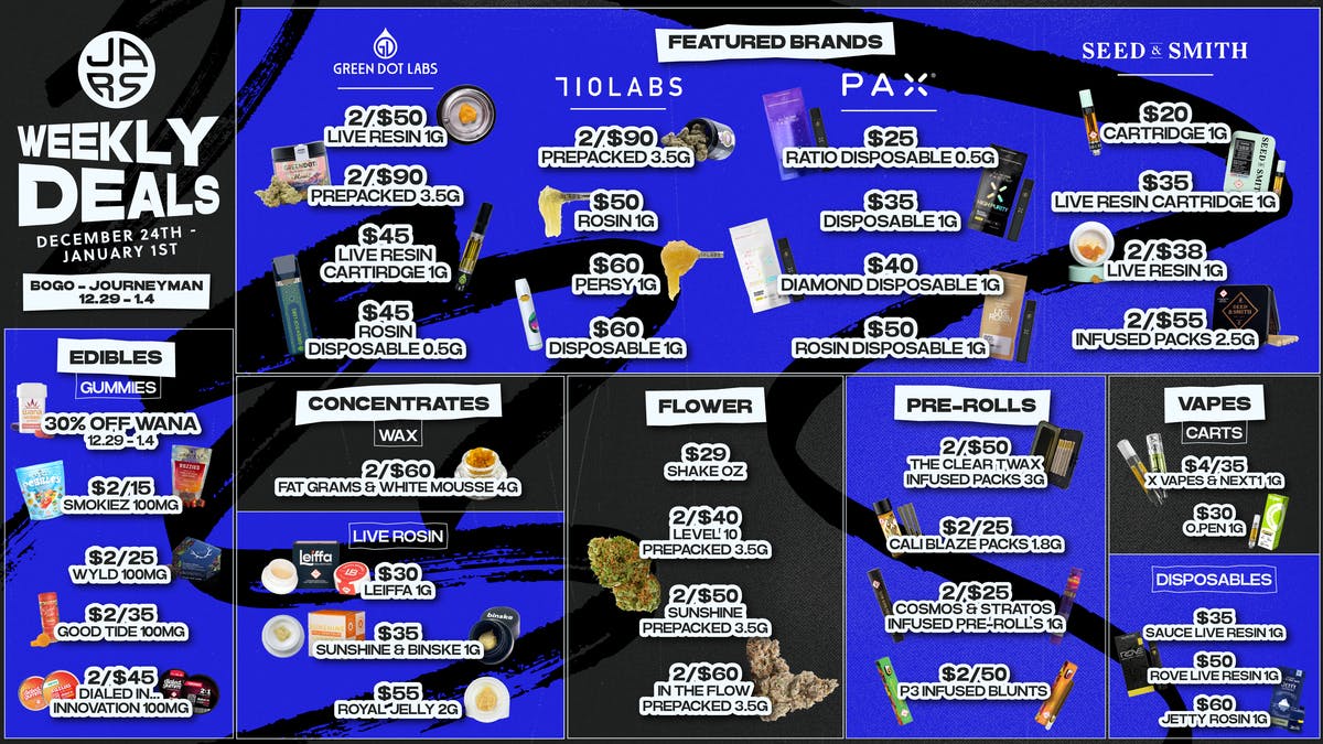 JARS Cannabis - Longmont Lowest Prices & Largest Variety in the State
