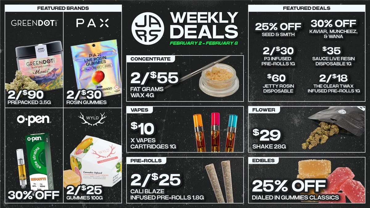 JARS Cannabis - Aurora Southlands Big Selection. Bigger Value. Always at JARS