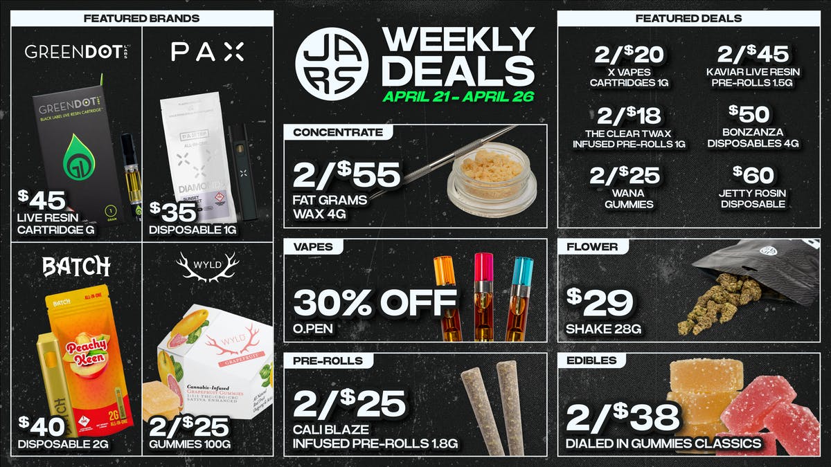 JARS Cannabis - Aurora Southlands Top Shelf Weed. Next Level Experience.