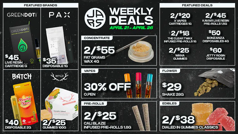 JARS Cannabis - Aurora Southlands Top Shelf Weed. Next Level Experience.