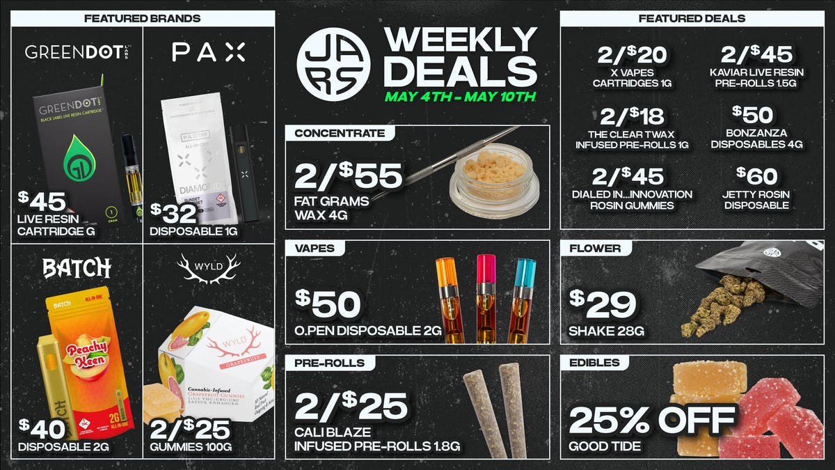 JARS Cannabis - Longmont Top Shelf Weed. Next Level Experience.
