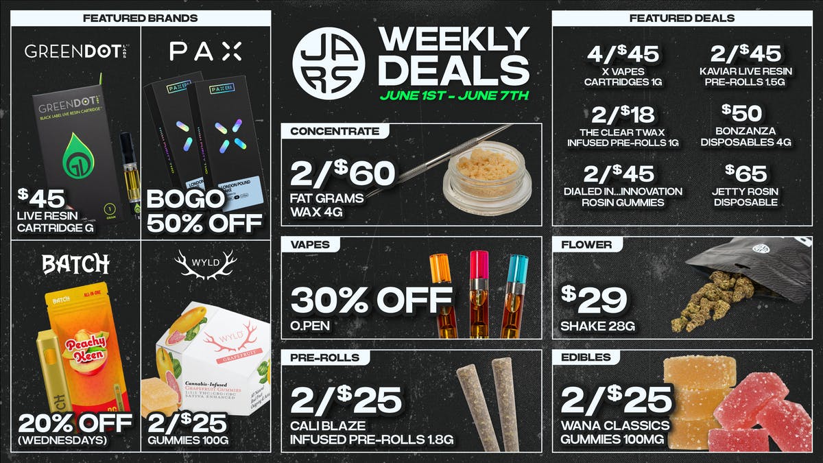 JARS Cannabis - Aurora Southlands Biggest Selection. Even Bigger Value.