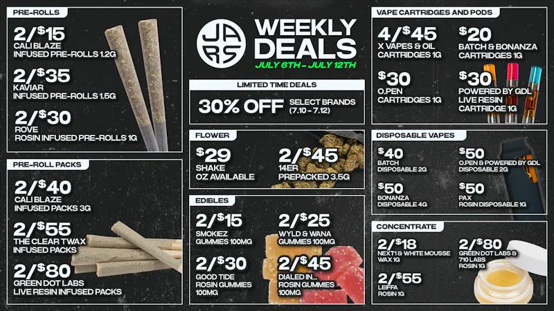 JARS Cannabis - Aurora Southlands Biggest Selection. Even Bigger Value.