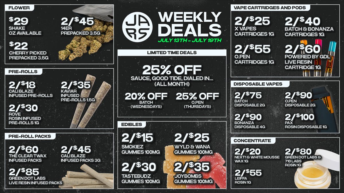 JARS Cannabis - Aurora Southlands Top Shelf Weed. Next Level Experience.