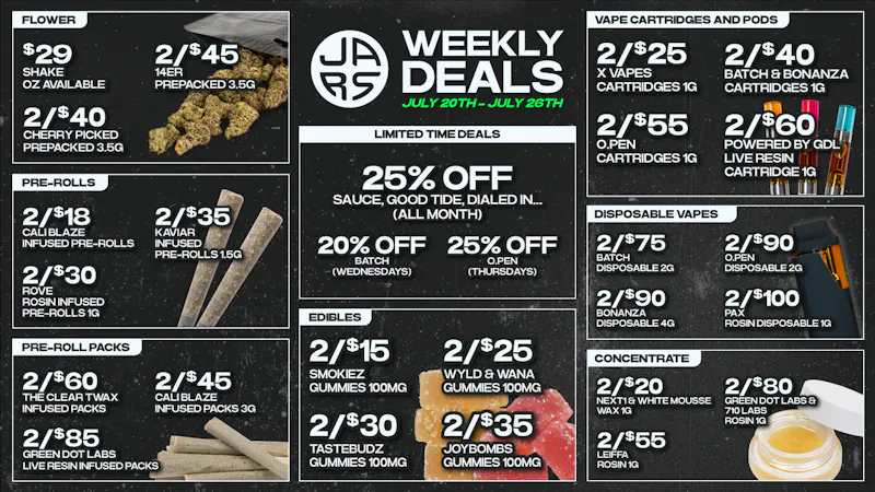 JARS Cannabis - Aurora Southlands Biggest Selection. Even Bigger Value.