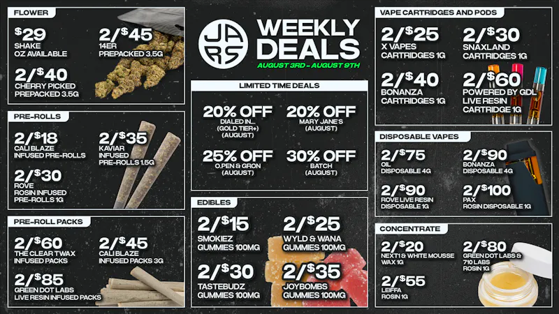 JARS Cannabis - Aurora Southlands Biggest Selection. Even Bigger Value.