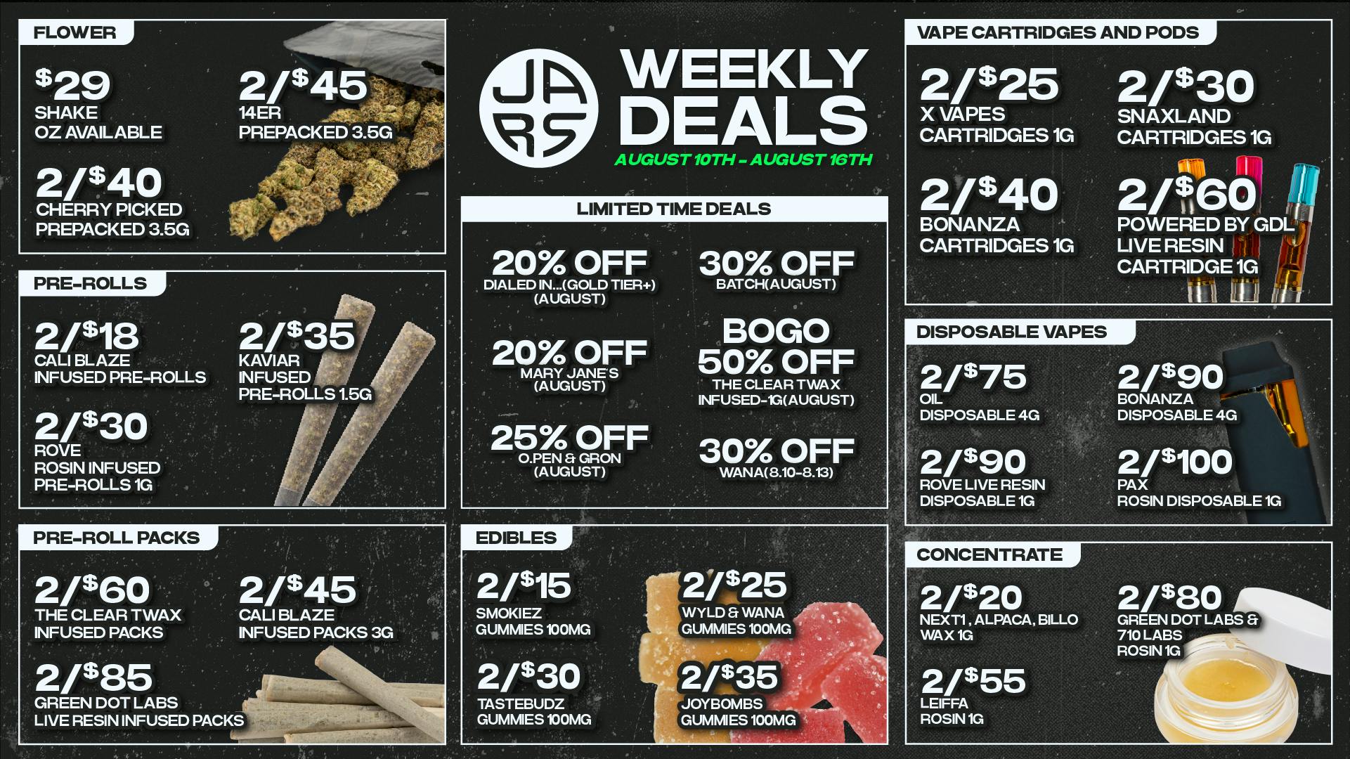 JARS Cannabis - Aurora Southlands Biggest Selection. Even Bigger Value.