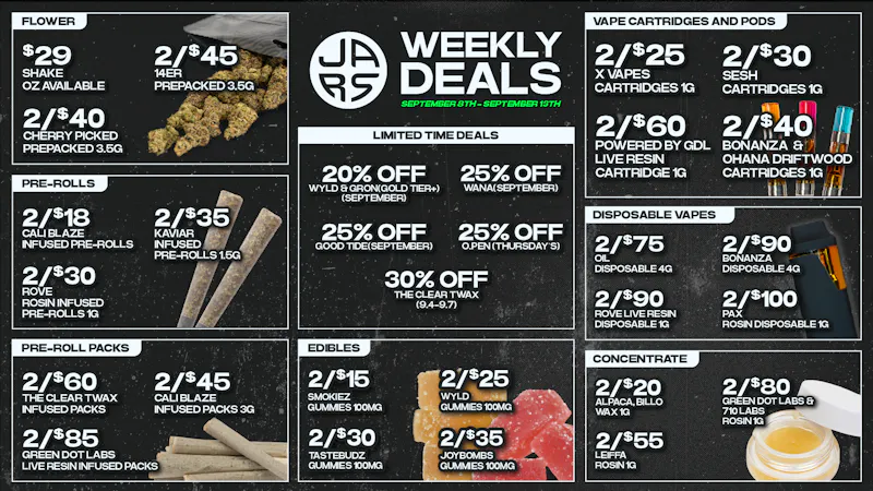 JARS Cannabis - Aurora Southlands More Selection. More Value. Always at JARS.