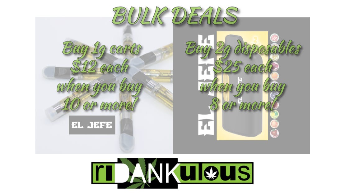 Ridankulous Alamogordo Bulk Cart and Dispo Deals!