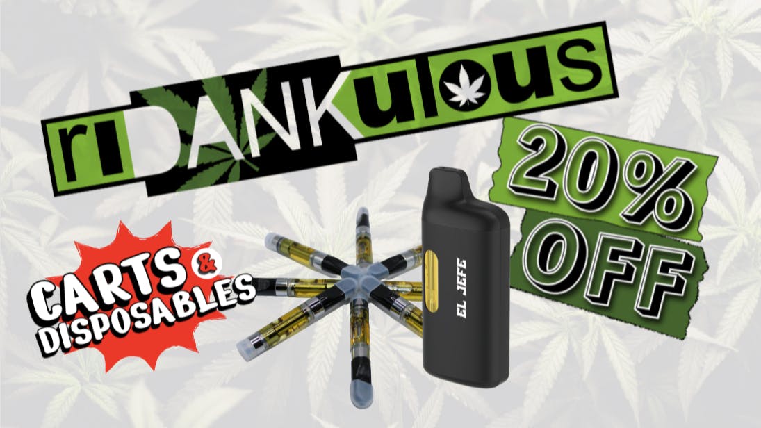 Ridankulous Alamogordo 20% off Carts & Disposables