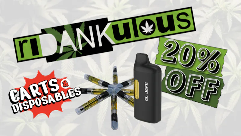 Ridankulous Alamogordo 20% off Carts & Disposables