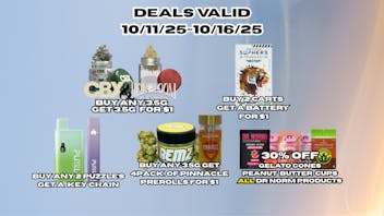 Cadre Dispensary 10/11/2025-10/16/2025