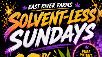 East River Farms Medical Dispensary Solvent-less Sundays: 10% off all Concentrates