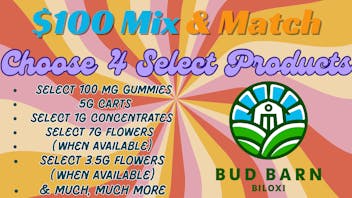Bud Barn Mix & Match: 4 Select Products for $100