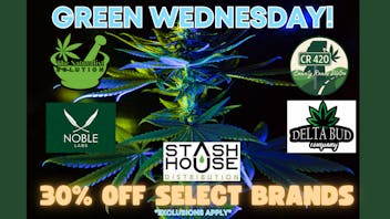 Bud Barn GREEN WEDNESDAY: 30% OFF SELECT PRODUCTS!
