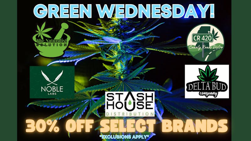 Bud Barn GREEN WEDNESDAY: 30% OFF SELECT PRODUCTS!