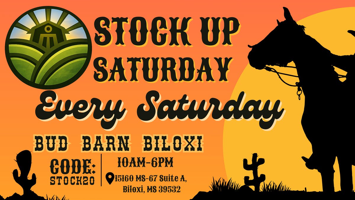Bud Barn STOCK UP SATURDAY