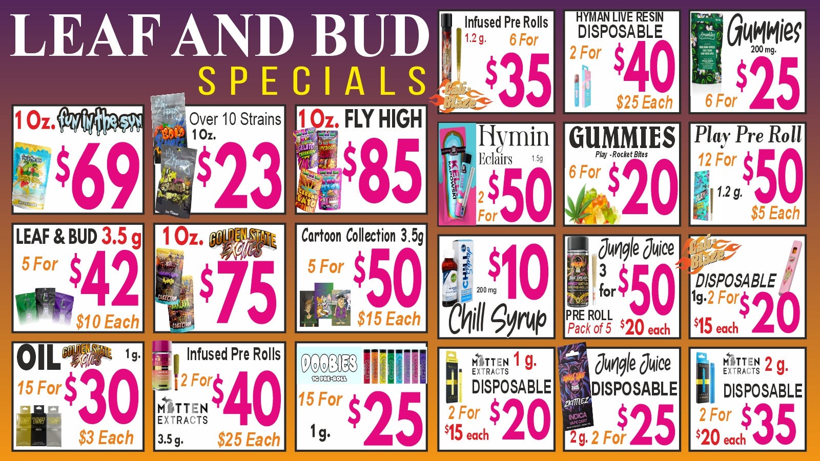 Leaf and Bud Detroit L&B May Specials