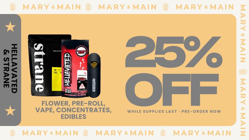 Mary & Main 25% OFF Hellavated & Strane
