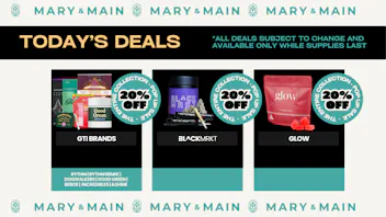 Mary & Main 20% Off Bl^CK MRKT, Glow, and GTI Brands