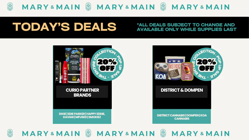 Mary & Main 20% OFF (Dixie, Happy Eddie, Kaviar, & More