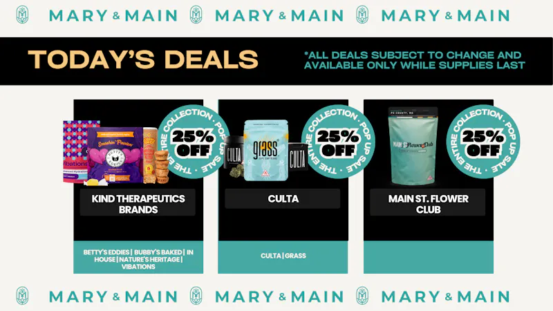 Mary & Main 25% Off Culta, Vibations, Betty's Eddies & More