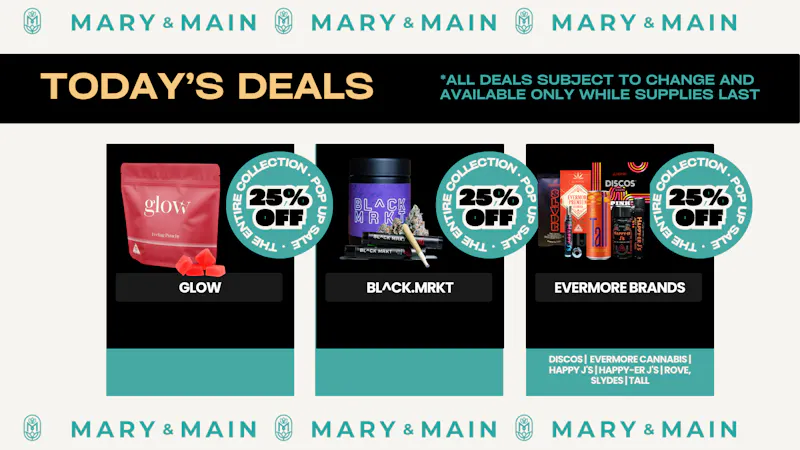Mary & Main 25% OFF BL^CK MRKT, Discos, Happy J's, Glow & More