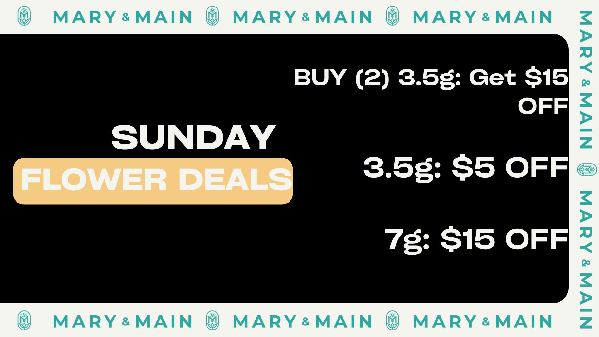 Mary & Main Sunday Flower Deals (See Image For Details)