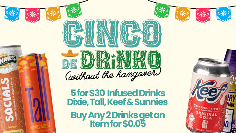 Mary & Main Cinco de Drinko Deals: See Image For Details